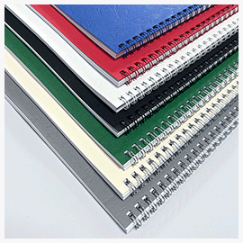 Broschüren mit Drahtringbindung - bis 200 Stück & max. 500 Seiten Broschüre mit Drahtringbindung - Ansicht Rückseite