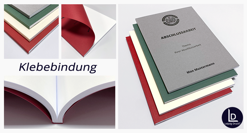 Abschlussarbeiten im Softcover Klebebindung - Vollkarton