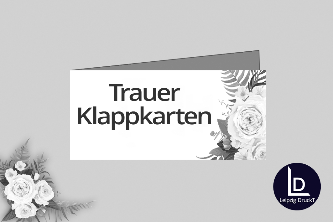 Trauer-Klappkarten