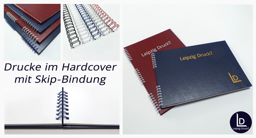 Drucke im Hardcover als Skip-Bindung