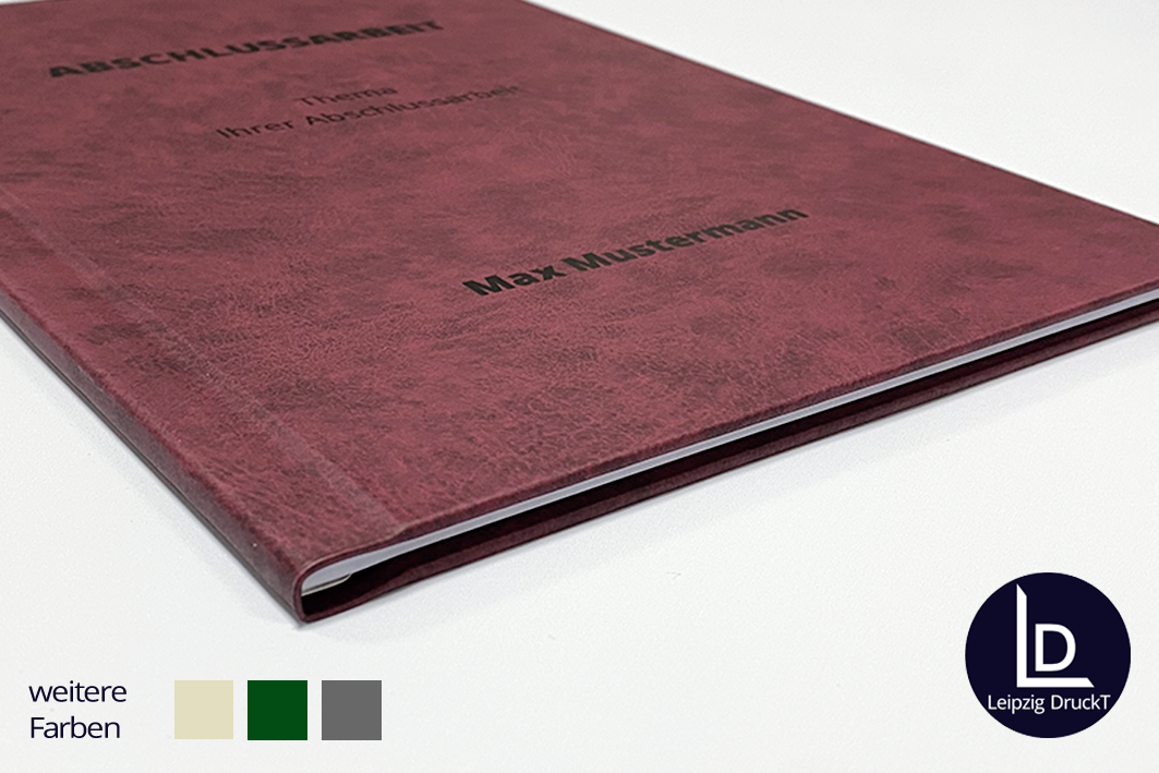 Arbeiten mit exklusiver schwarzer Coverbeschriftung